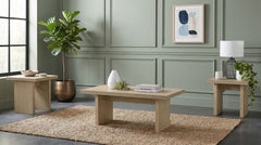 Decker Square Occasional Side End Table Natural Oak
