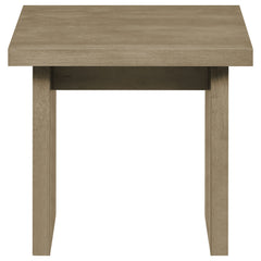 Decker 2-piece Coffee and End Table Set Natural Oak