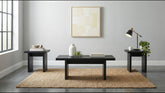 Best Furniture Outlet - Coaster - Decker 3-piece Coffee and End Table Set Black - 706478-S3