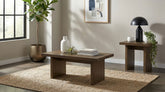 Best Furniture Outlet - Coaster - Decker 2-piece Coffee and End Table Set Walnut - 706488-S2