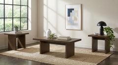Best Furniture Outlet - Coaster - Decker 3-piece Coffee and End Table Set Walnut - 706488-S3