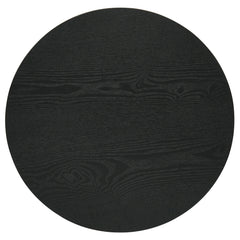 Hamlyn Round Fluted Occasional Side End Table Black
