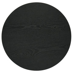 Hamlyn 3-piece Round Fluted Coffee and End Table Set Black