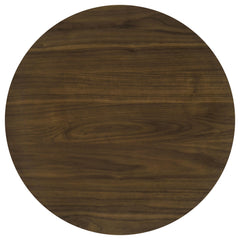 Hamlyn 3-piece Round Fluted Coffee and End Table Set Walnut