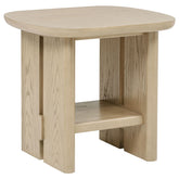 Best Furniture Outlet - Coaster - Kailani Coastal Square End Side Table with Shelf Beige Oak - 706587