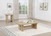 Best Furniture Outlet - Coaster - Kailani 2-piece Coastal Coffee and End Table Set Beige Oak - 706588-S2