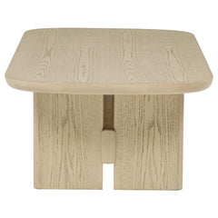 Kailani 3-piece Coastal Coffee and End Table Set Beige Oak