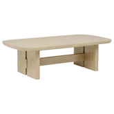 Best Furniture Outlet - Coaster - Kailani Coastal Rectangular Cocktail Coffee Table Beige Oak - 706588