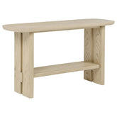 Best Furniture Outlet - Coaster - Kailani Coastal Sofa Console Table with Shelf Beige Oak - 706589