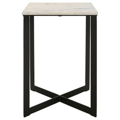Tobin 3-piece Marble Top Coffee and End Table Set White