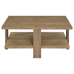Dawn 2-piece Round Coffee and End Table Set Mango Brown