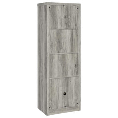 Burke 3-shelf Engineered Wood Media Tower Grey Driftwood