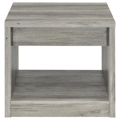Felix 2-piece Coffee and End Table Set Grey Driftwood