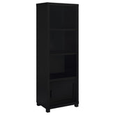 Best Furniture Outlet - Coaster - Sachin 3-shelf Engineered Wood Media Tower Black - 707756