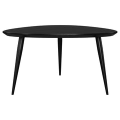 Odessa Triangular Solid Wood Coffee Table Black