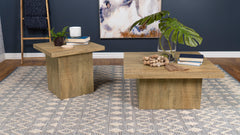 Best Furniture Outlet - Coaster - Devar 2-piece Square Coffee and End Table Set Mango - 708068-S2