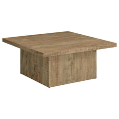 Best Furniture Outlet - Coaster - Devar Square Engineered Wood Coffee Table Mango Brown - 708068
