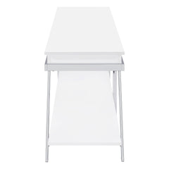 Marcia 1-drawer Wood 60-inch TV Stand White High Gloss