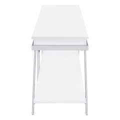 Marcia 1-drawer Wood 60-inch TV Stand White High Gloss