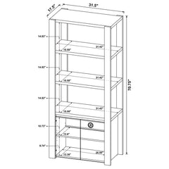 Laurelton 3-piece Entertainment Center TV Stand Light Oak