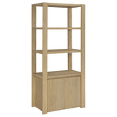 Best Furniture Outlet - Coaster - Laurelton 3-shelf Media Tower Tall Pier Cabinet Light Oak - 708224