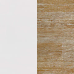 Hollis 4-shelf Wood Media Tower with Drawers Brown and White