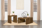 Best Furniture Outlet - Coaster - Odilia 2-piece Solid Wood Coffee and End Table Set Auburn - 708418-S2