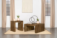 Best Furniture Outlet - Coaster - Odilia 2-piece Solid Wood Coffee and End Table Set Auburn - 708418-S2