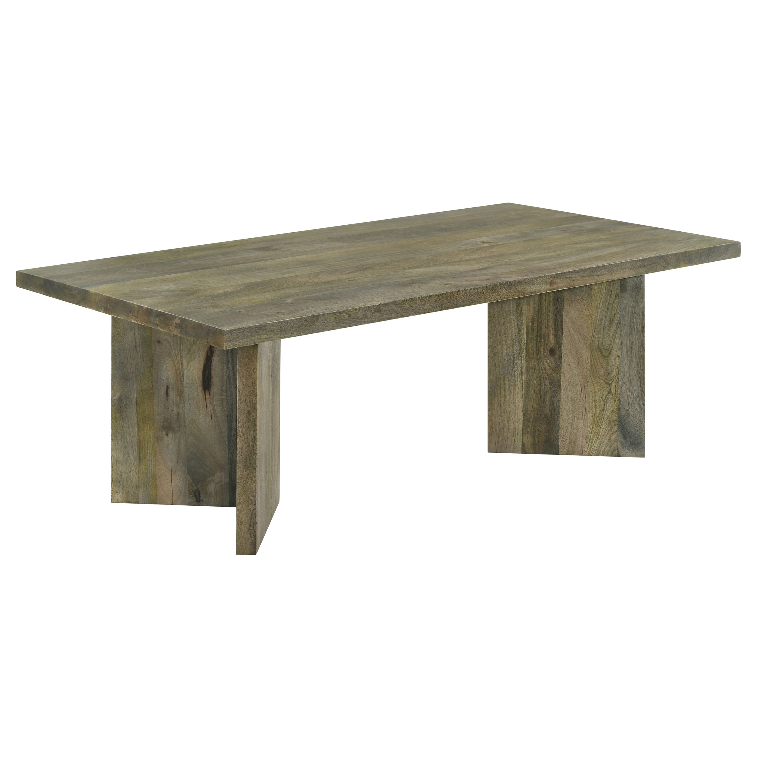 Best Furniture Outlet - Coaster - Andando Rectangular Solid Wood Coffee Table Mango Brown - 708498