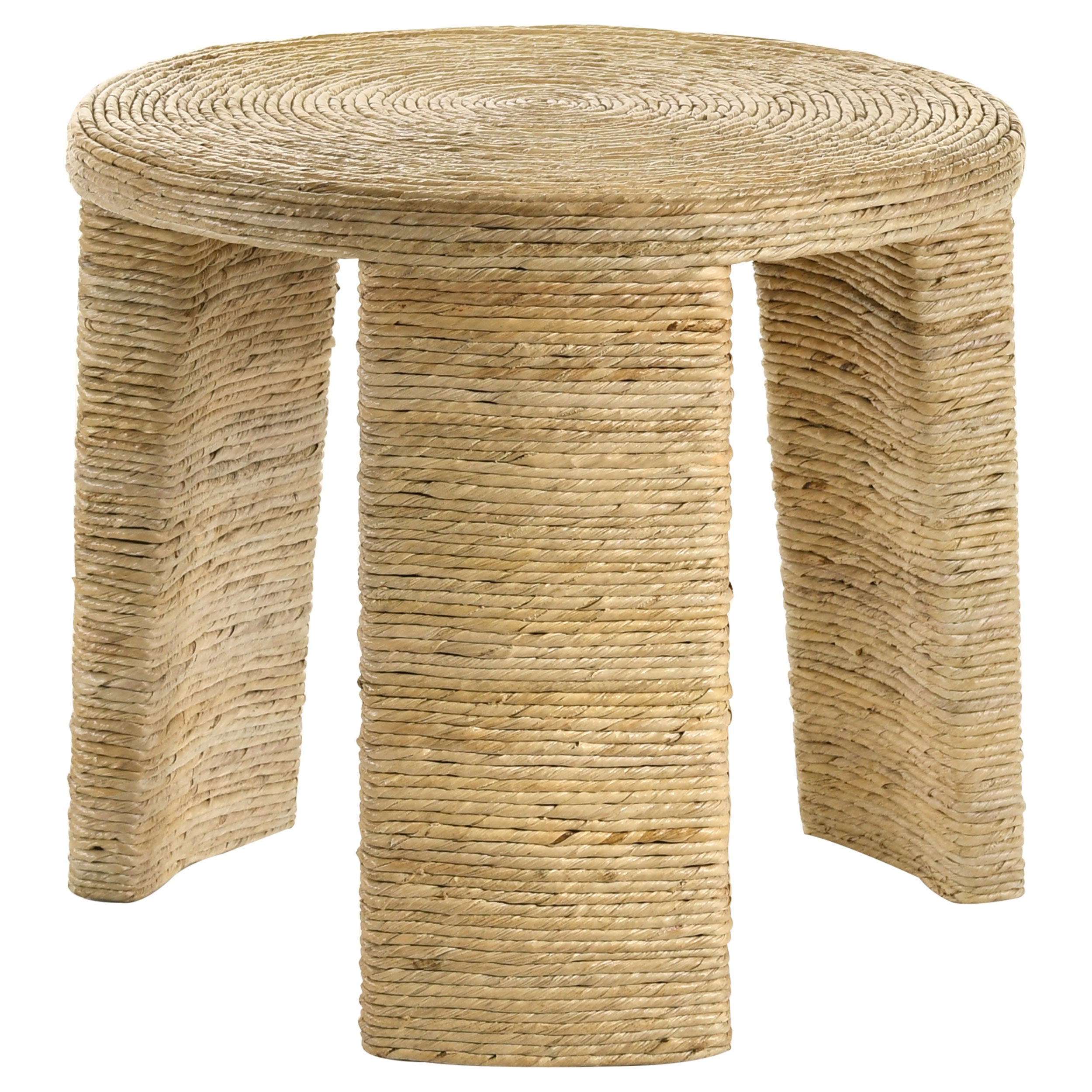 Best Furniture Outlet - Coaster - Artina Woven Rattan Round Side End Table Natural Brown - 708507