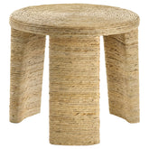 Best Furniture Outlet - Coaster - Artina Woven Rattan Round Side End Table Natural Brown - 708507