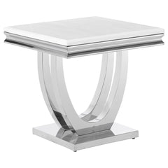 Kerwin 3-piece Rectangular Coffee and End Table Set Chrome