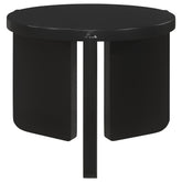 Best Furniture Outlet - Coaster - Cordova Round Solid Wood End Table Black - 709677