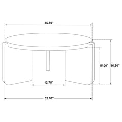 Cordova 3-piece Solid Wood Coffee and End Table Set Black