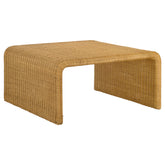 Best Furniture Outlet - Coaster - Cahya Square Woven Rattan Coffee Table Natural - 709818