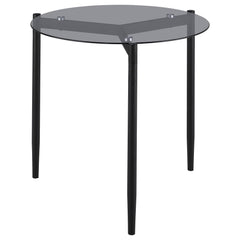 Rosalie 3-piece Round Coffee and End Table Set Grey