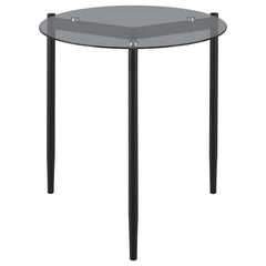 Rosalie 3-piece Round Coffee and End Table Set Grey