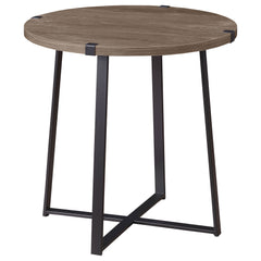 Best Furniture Outlet - Coaster - Marcus Round Engineered Wood Side End Table Light Brown - 710297