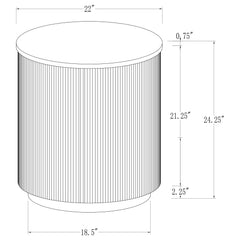 Jason 3-piece Round Marble Coffee and End Table Set White