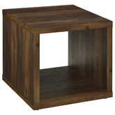 Best Furniture Outlet - Coaster - Frisco Square Engineered Wood Side End Table Dark Pine - 710507