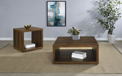Best Furniture Outlet - Coaster - Frisco 2-piece Coffee and End Table Set Dark Pine - 710508-S2