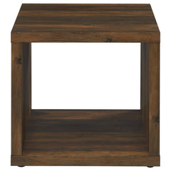 Frisco 2-piece Coffee and End Table Set Dark Pine
