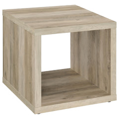 Best Furniture Outlet - Coaster - Frisco Square Engineered Wood Side End Table Distressed Pine - 710517