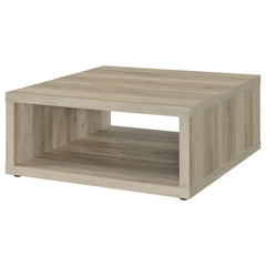 Frisco 2-piece Coffee and End Table Set Distressed Pine