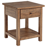 Best Furniture Outlet - Coaster - Payne 1-drawer Wood End Table with Shelf Distressed Brown - 710547