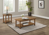 Best Furniture Outlet - Coaster - Payne 2-piece Coffee and End Table Set Distressed Brown - 710548-S2A