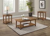 Best Furniture Outlet - Coaster - Payne 3-piece Coffee and End Table Set Distressed Brown - 710548-S3A