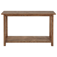 Payne Wood Entryway Sofa Console Table Distressed Brown
