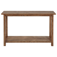 Payne Wood Entryway Sofa Console Table Distressed Brown