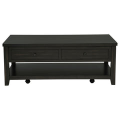 Payne 48-inch Mobile Lift Top Coffee Table Distressed Java